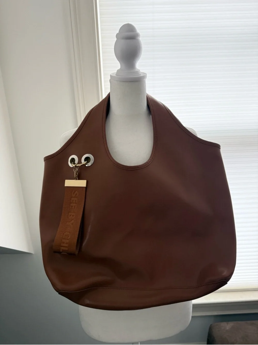 SEE by Chloe Brown Women’s Tote Bag with Strap Charm - Picture 1 of 4